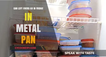 Leftovers: Metal Pans in Fridge, Safe?
