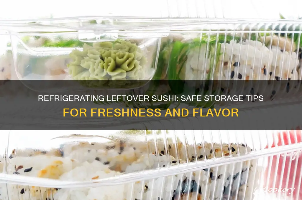 can leftover sushi be refrigerated