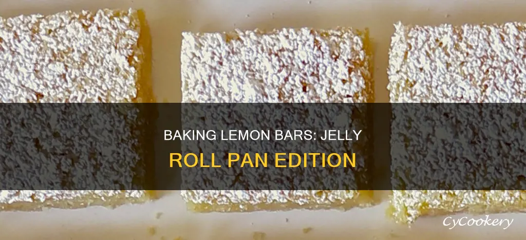 can lemon bars be made in a jelly roll pan