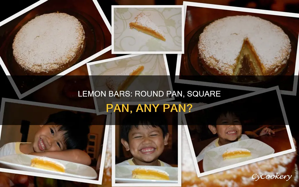 can lemon bars be made in a round pan