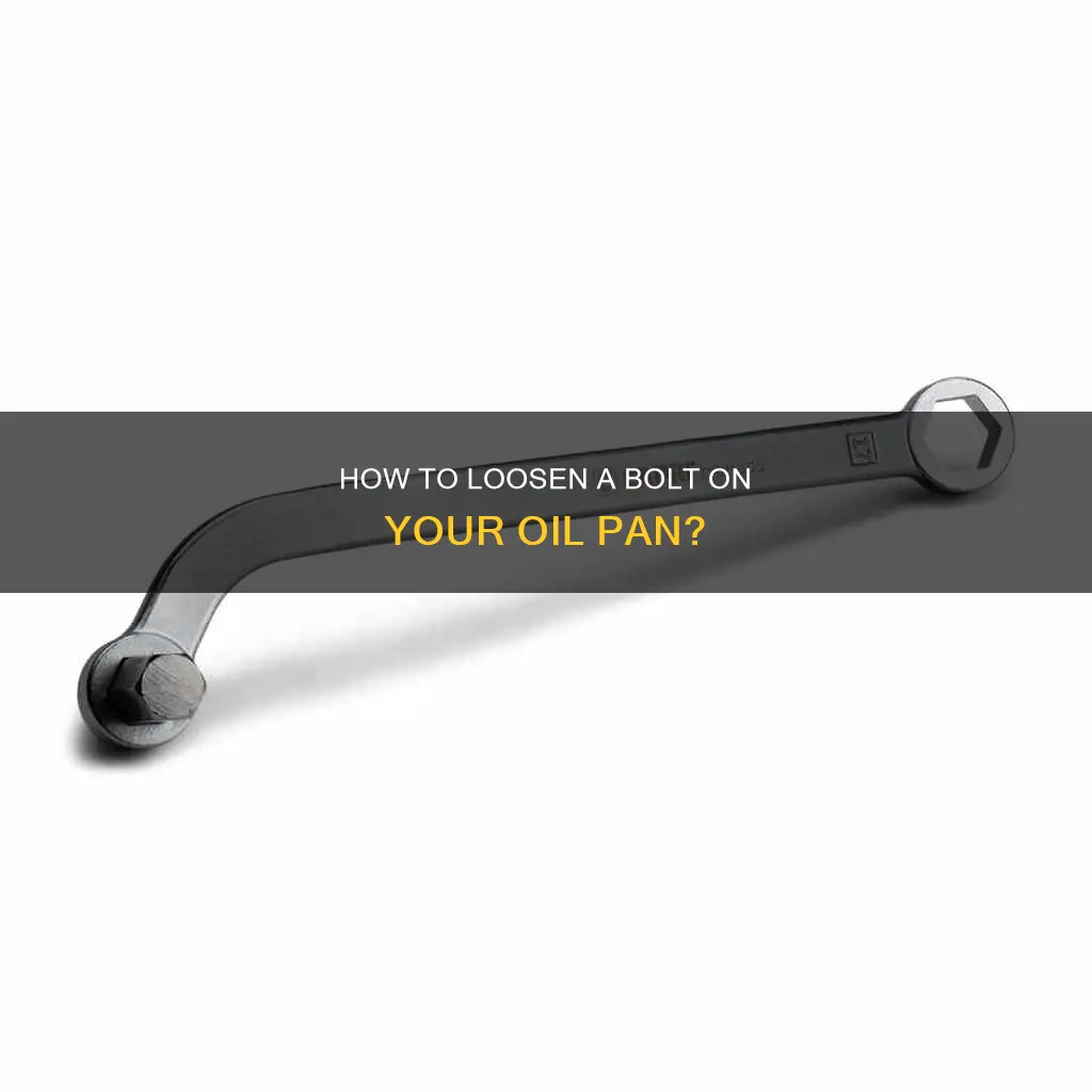 can loosen bolt on oil pan