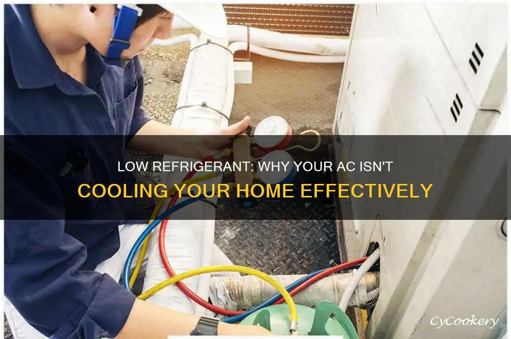 can low refrigerant cause ac not to cool