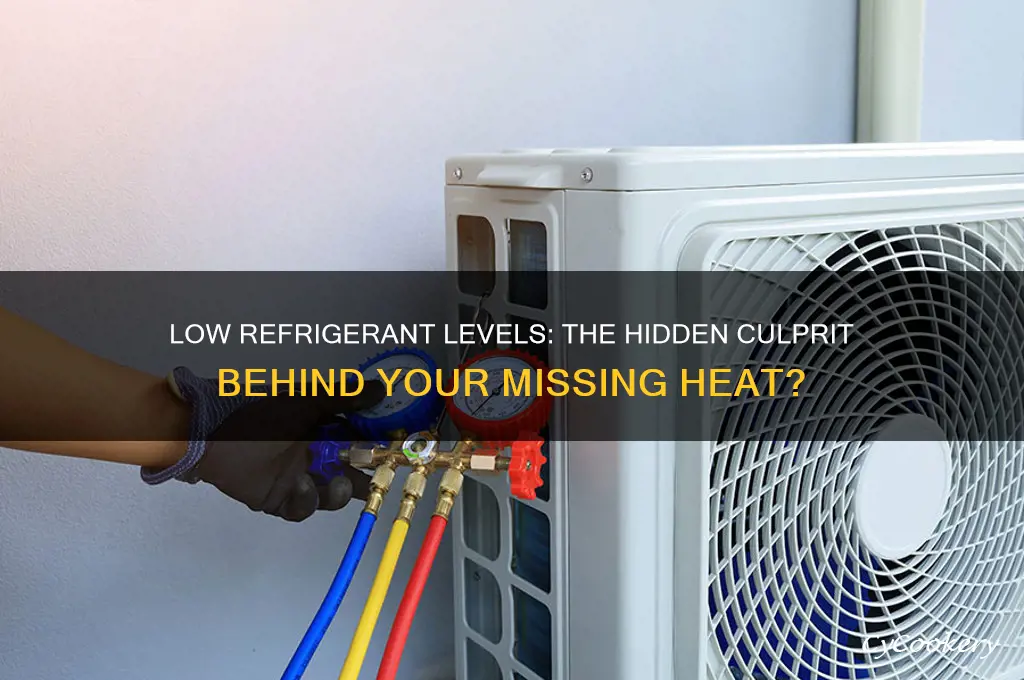 can low refrigerant cause no heat