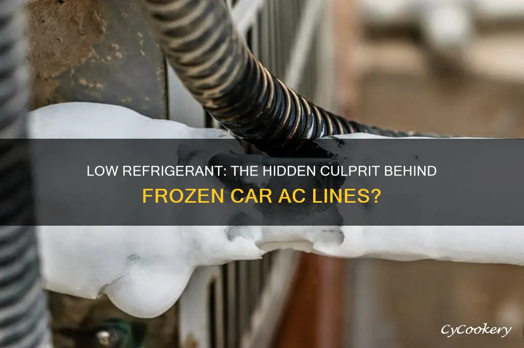 can low refrigerant cause your car ac lines to freeze