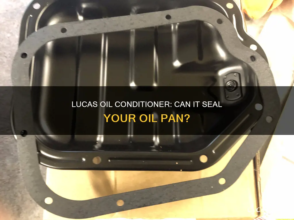 can lucas oil conditioner seal oil pan seal