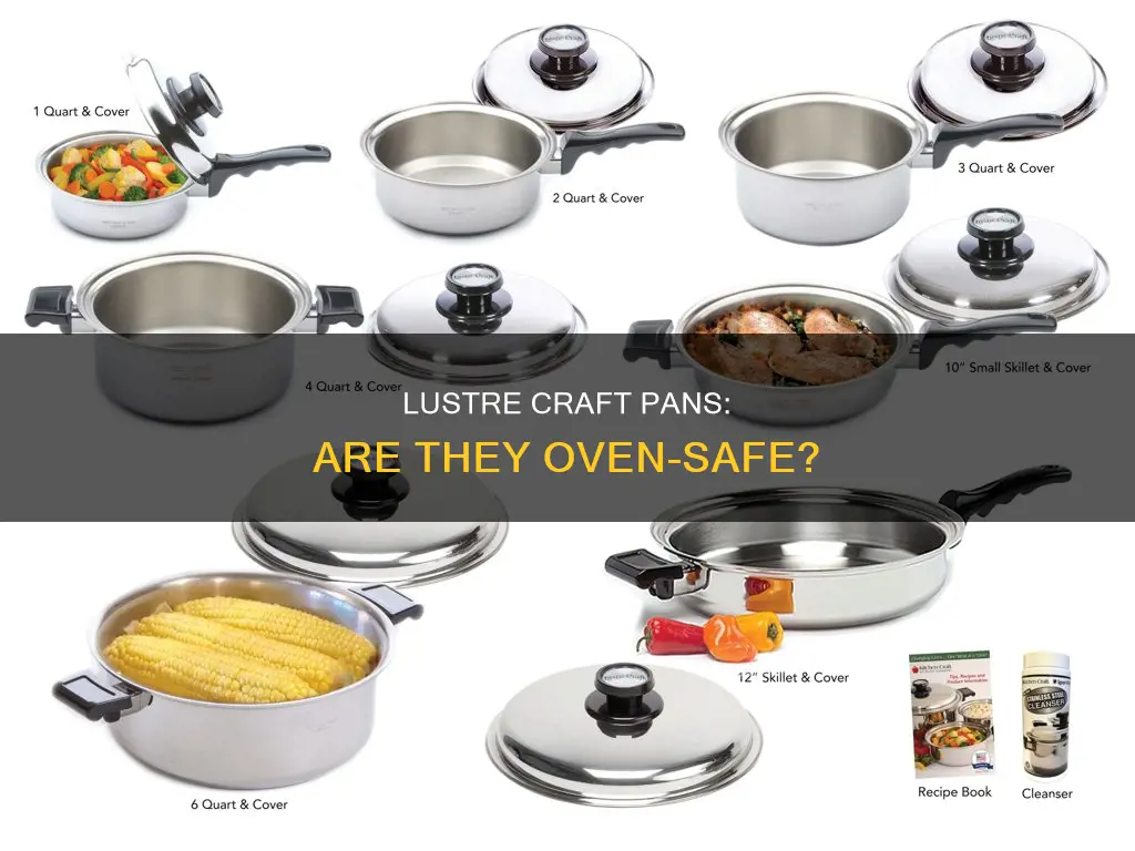can lustre craft pans go in the oven