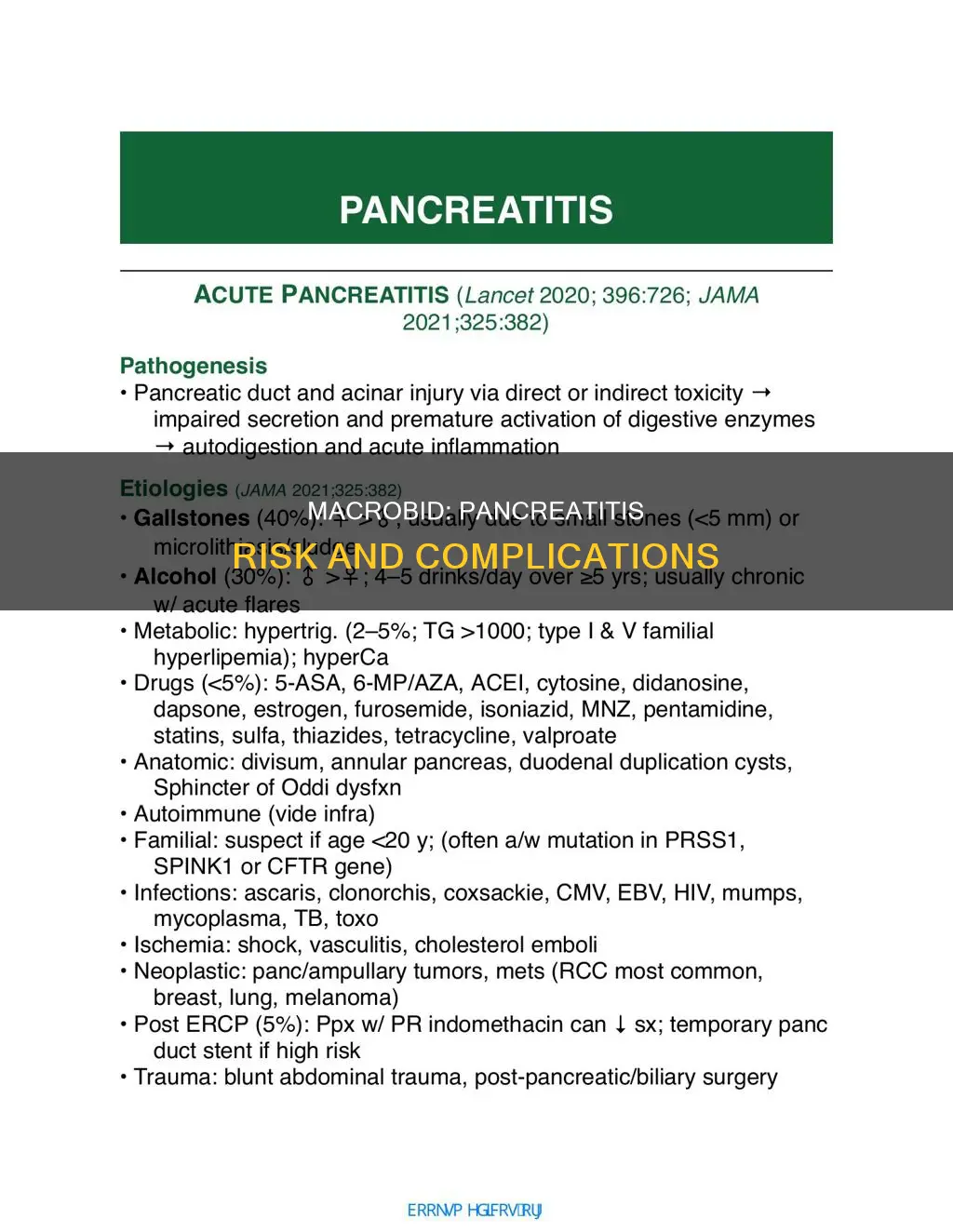 can macrobid cause pancreatitis pan