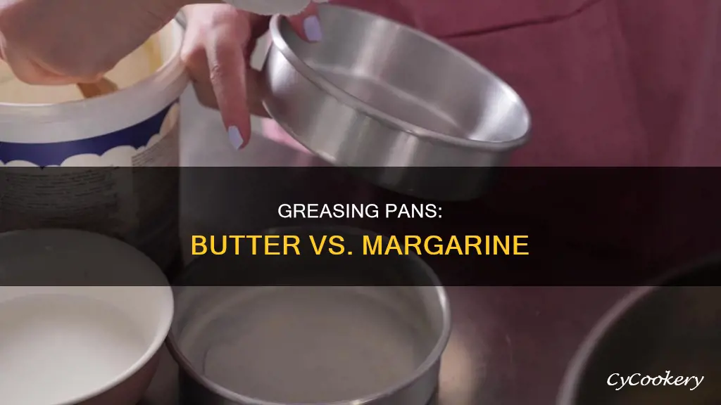 can margarine be used to grease a pan