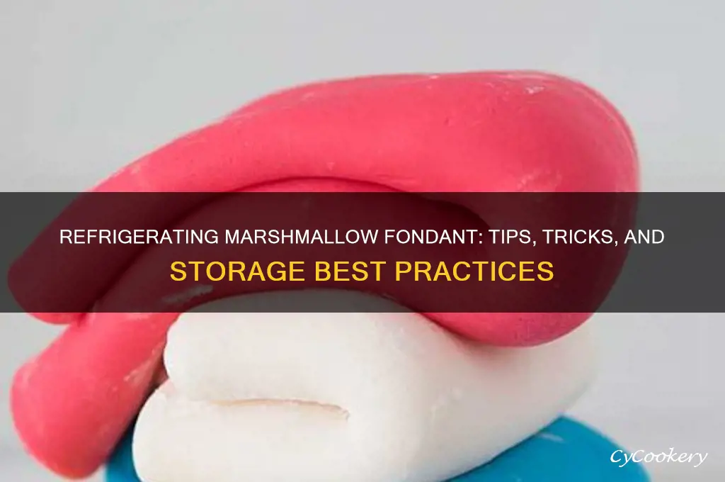 can marshmallow fondant be refrigerated