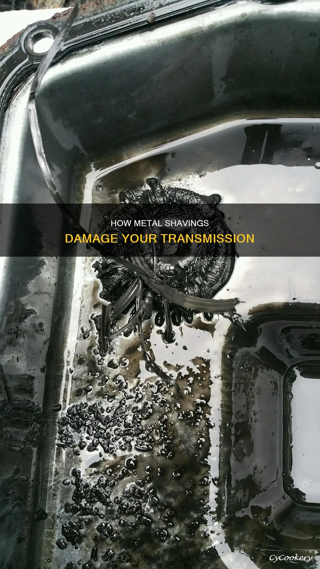 can metal from torque converter fins get into transmission pan