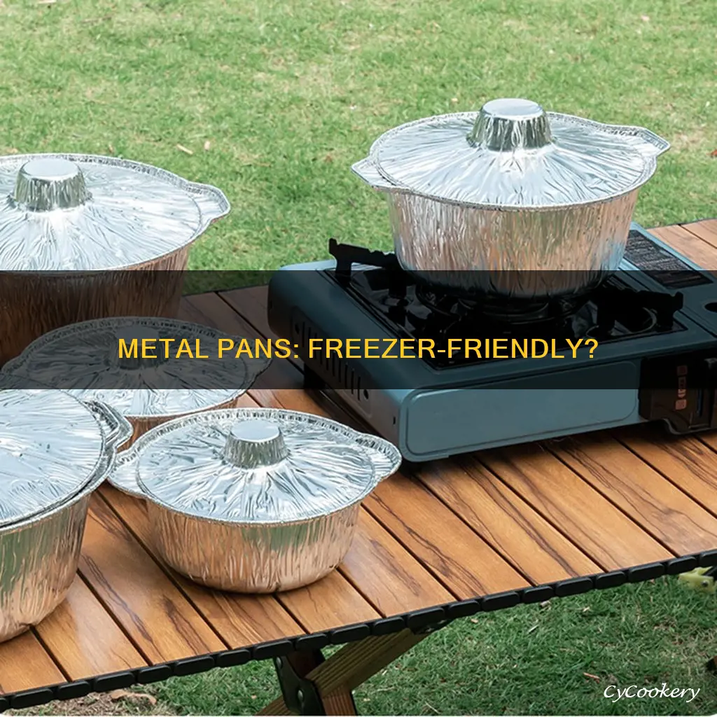 can metal pans go in the freezer