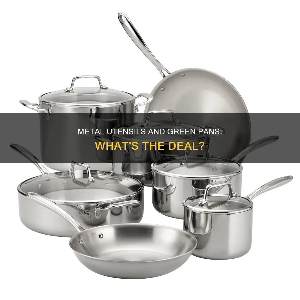 can metal utensils be used on green pans