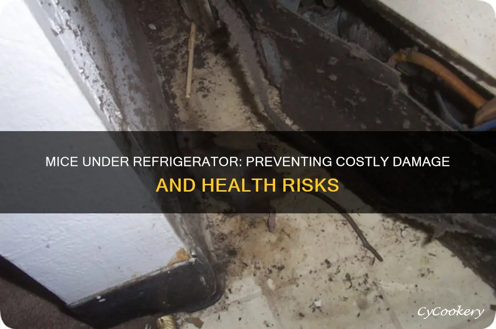 can mice damage under a refrigerator