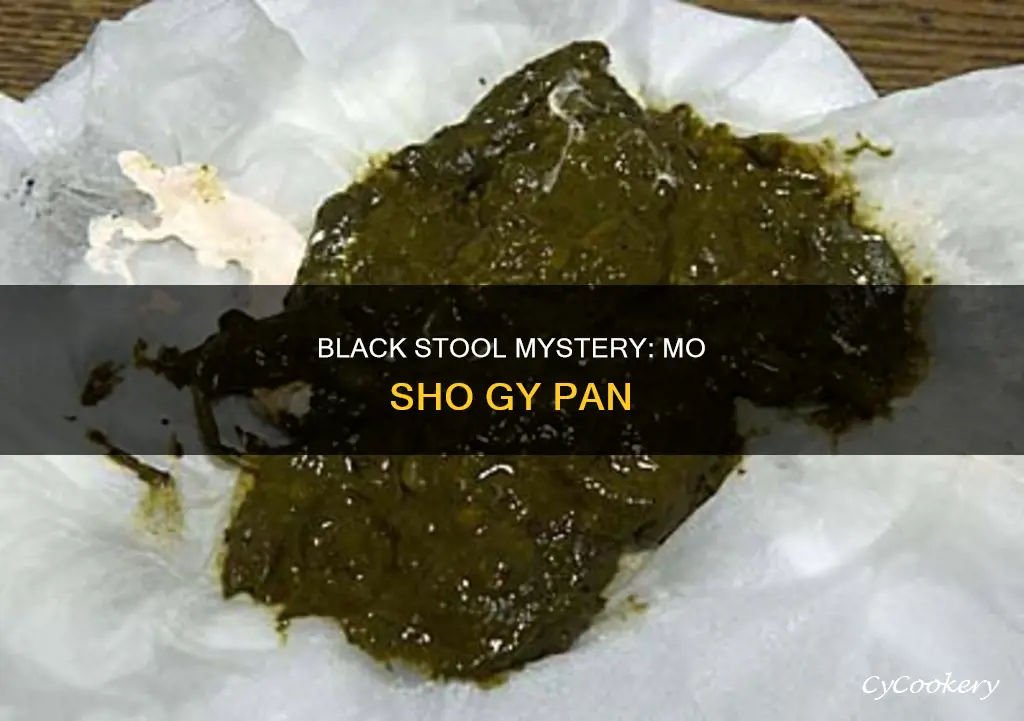 can mo sho gy pan make your stool black