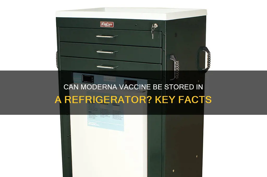 can moderna be stored in refrigerator