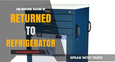 Can Moderna Vaccine Be Returned to Refrigerator After Removal?