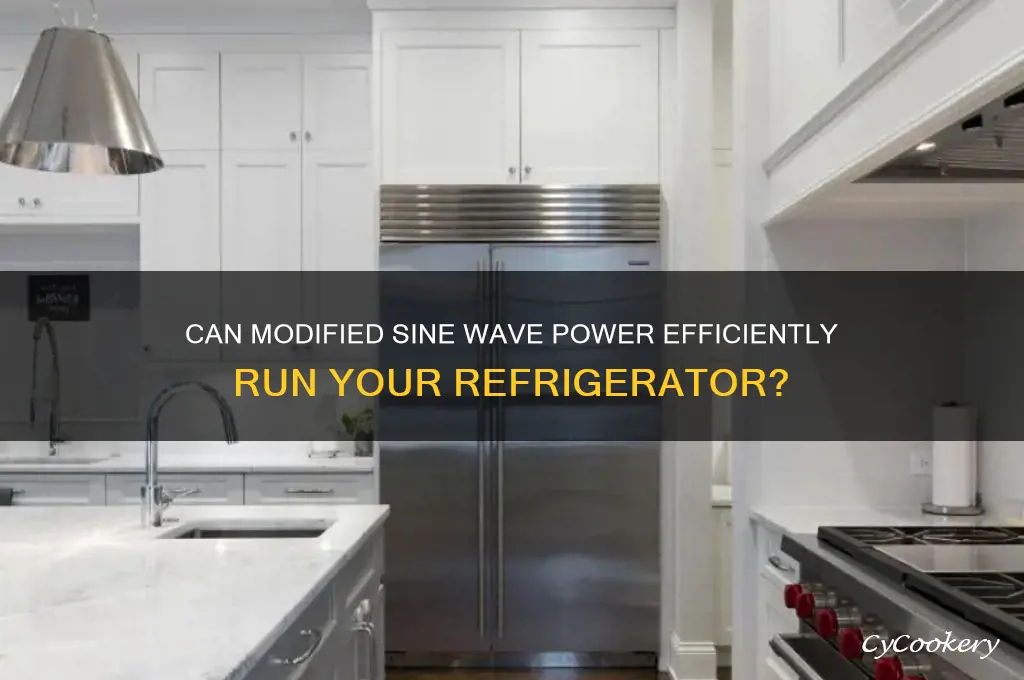 can modified sine wave power run a refrigerator