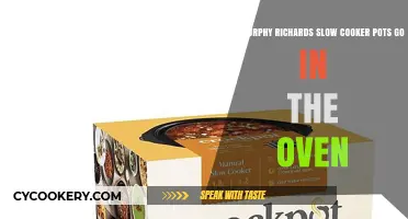 Morphy Richards Slow Cooker Pots: Oven-Safe?