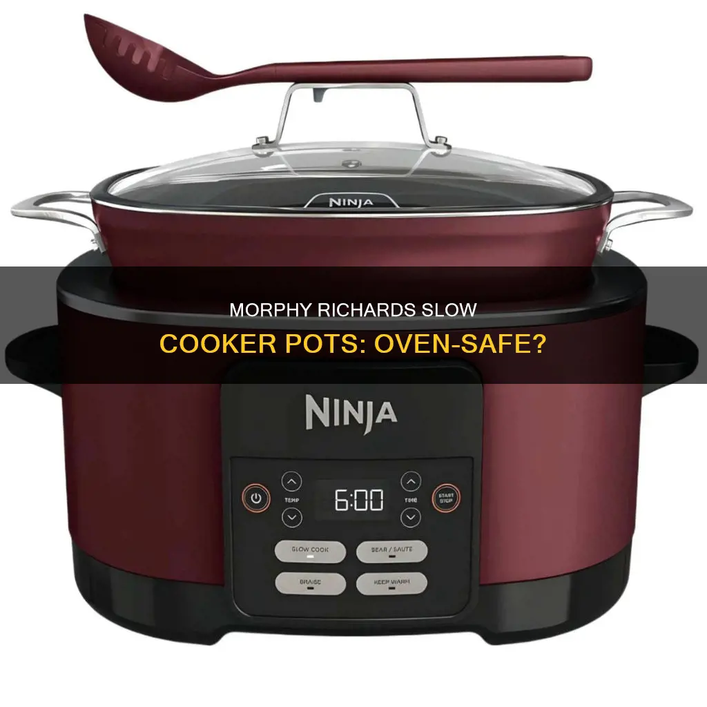 can morphy richards slow cooker pots go in the oven