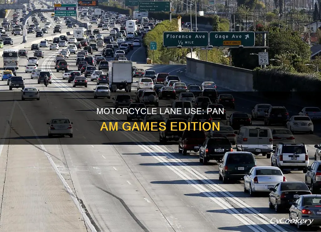 can motorcycles use hov lanes during pan am games