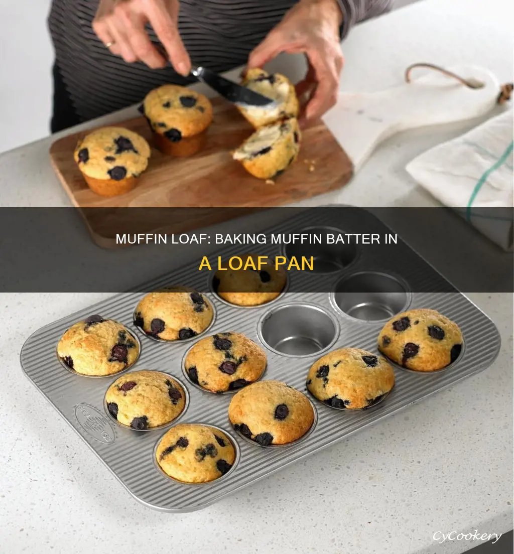 can muffin batter be baked in a loaf pan