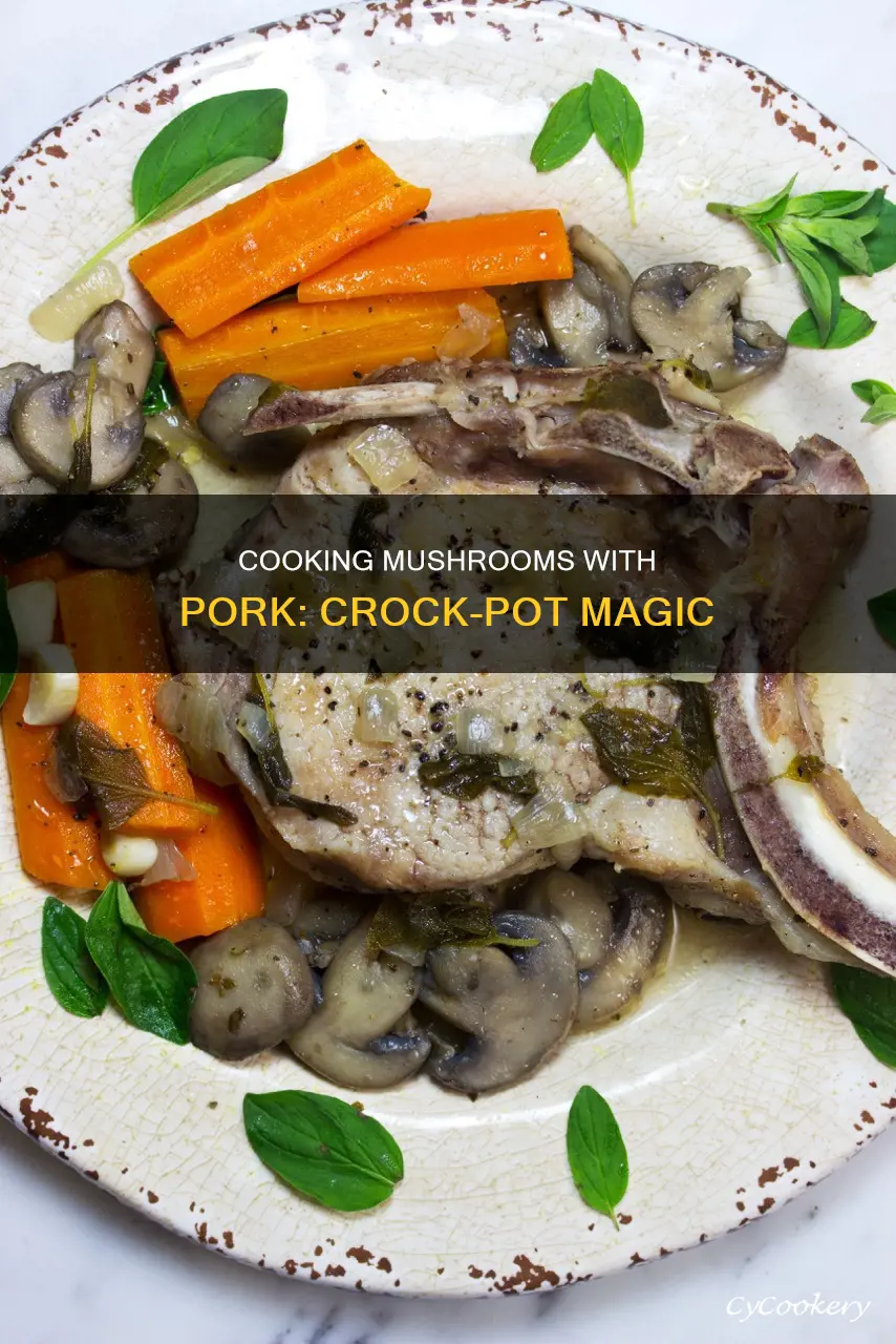 can mushrooms be cooked in crock pot with porki