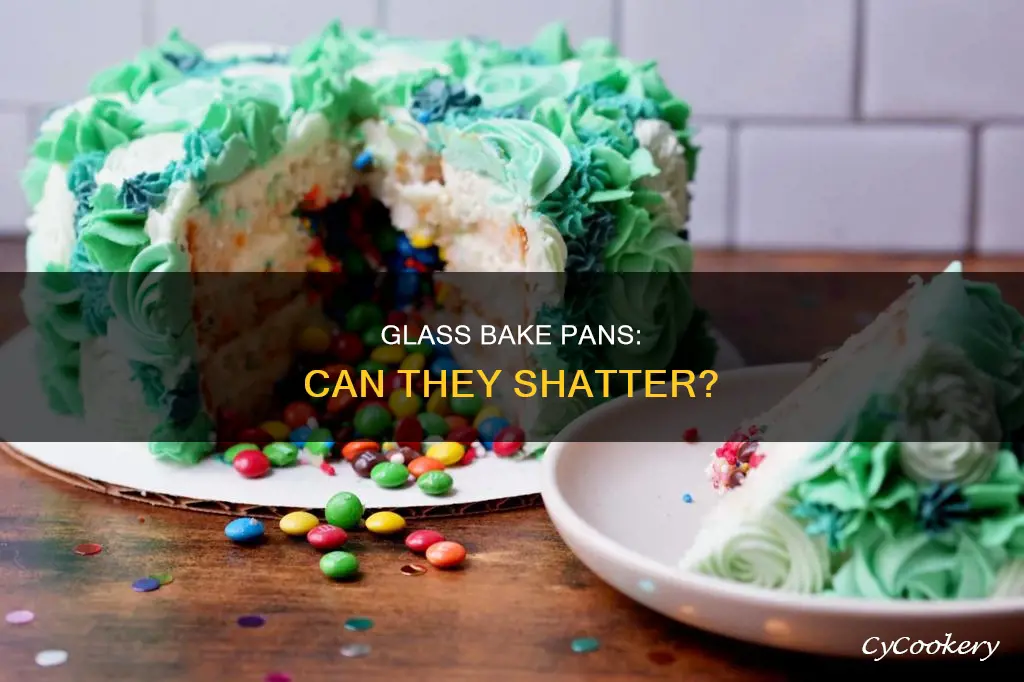 can my glass pbake pan explode