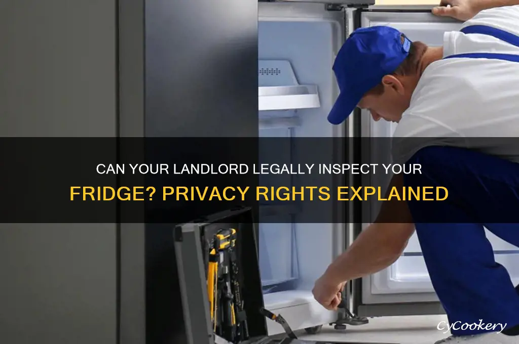 can my landlord look in my refrigerator