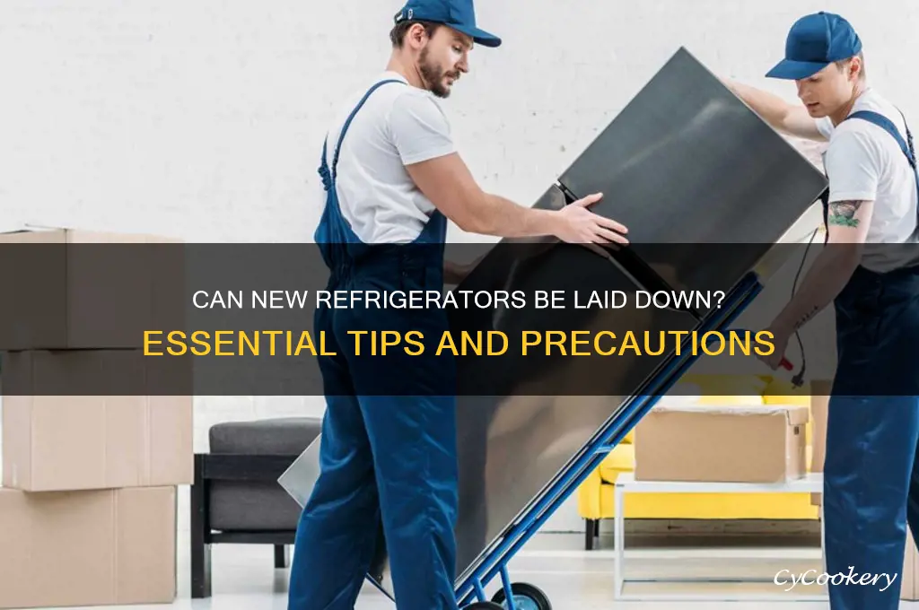 can new refrigerators be laid down