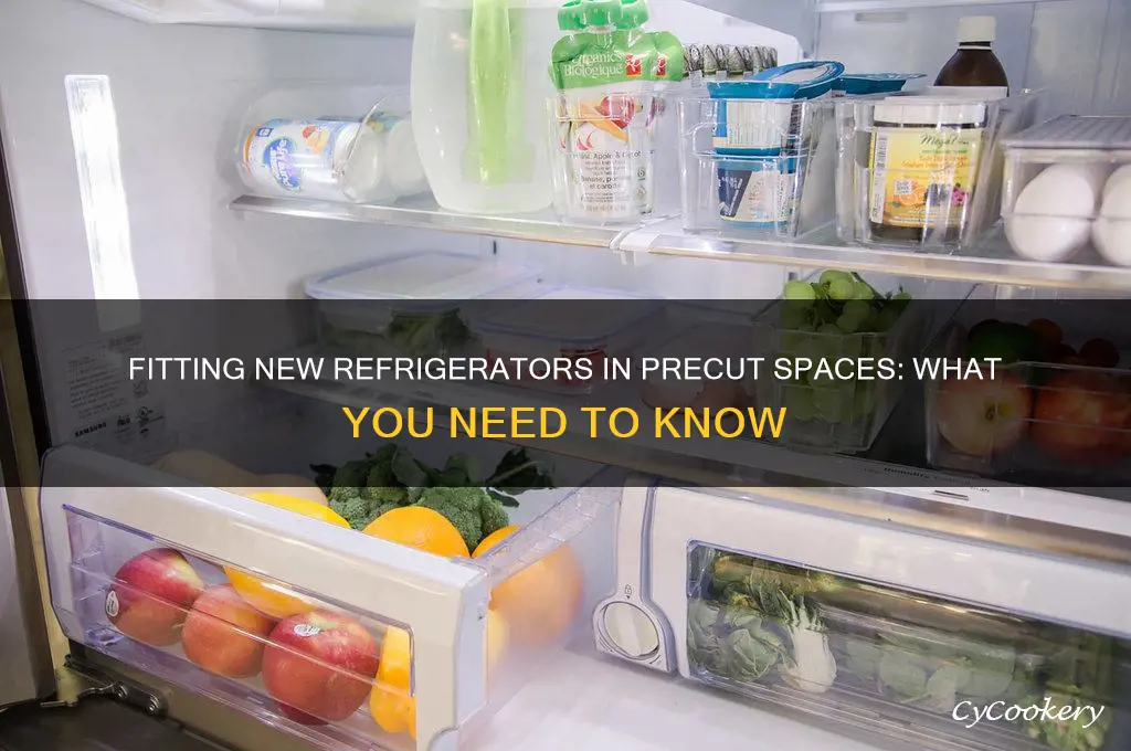 can new refrigerators fit precut spaces