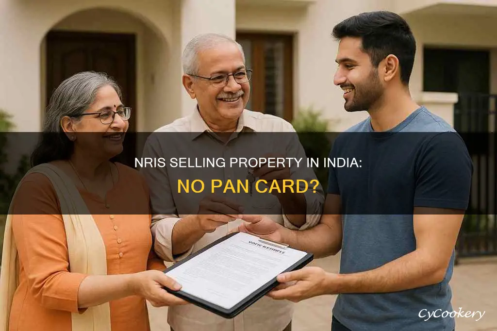 can nri sell property in india without pan card