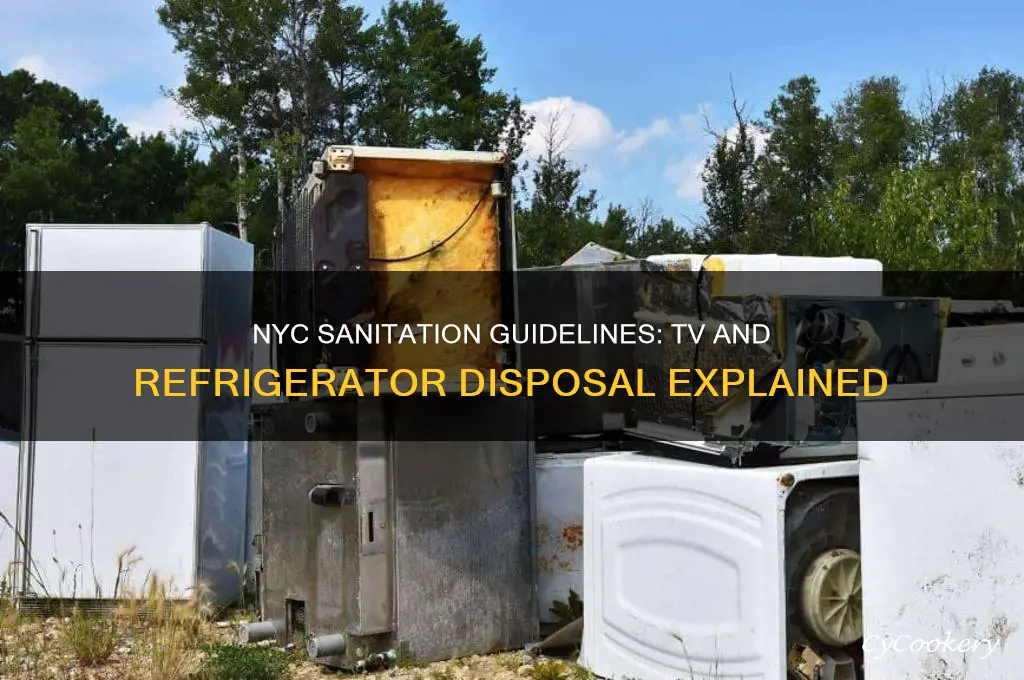 can nyc sanitation pick up tv and refrigerators