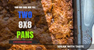 Filling Two Cake Pans with One Box of Mix