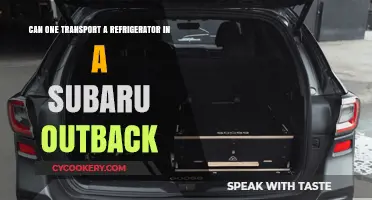 Can a Subaru Outback Handle Refrigerator Transport? Find Out!