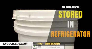 Storing Onion Juice: Refrigerator Tips for Freshness and Longevity