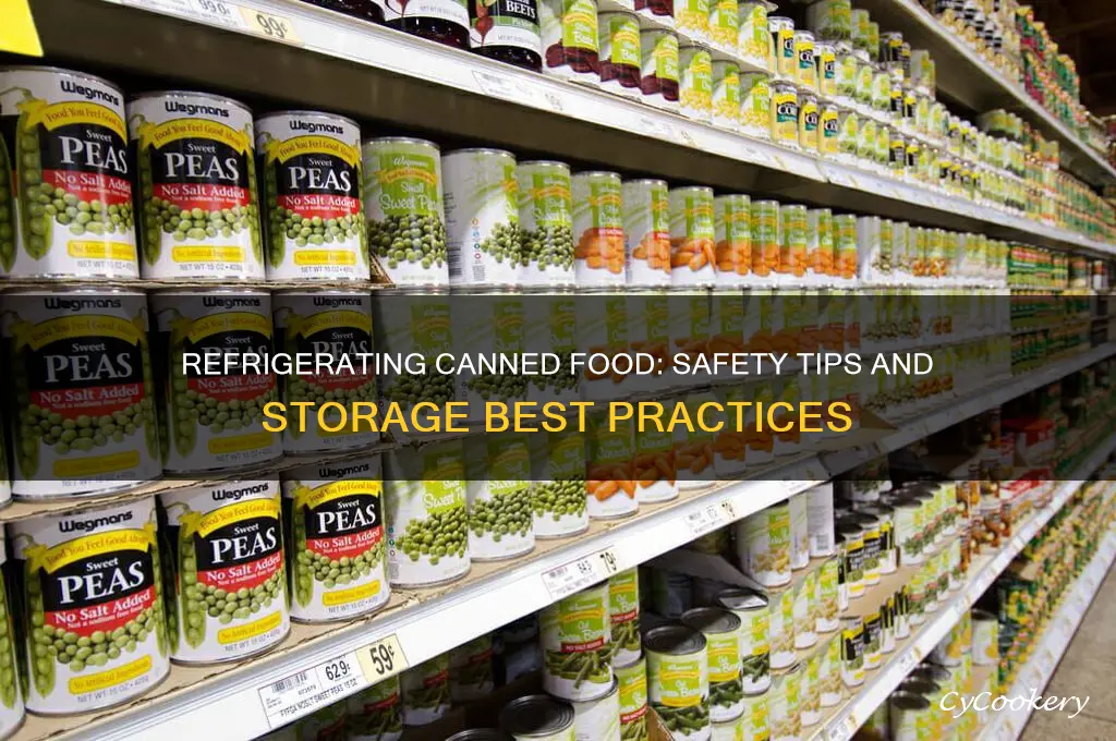 can open can food be kept in refrigerator