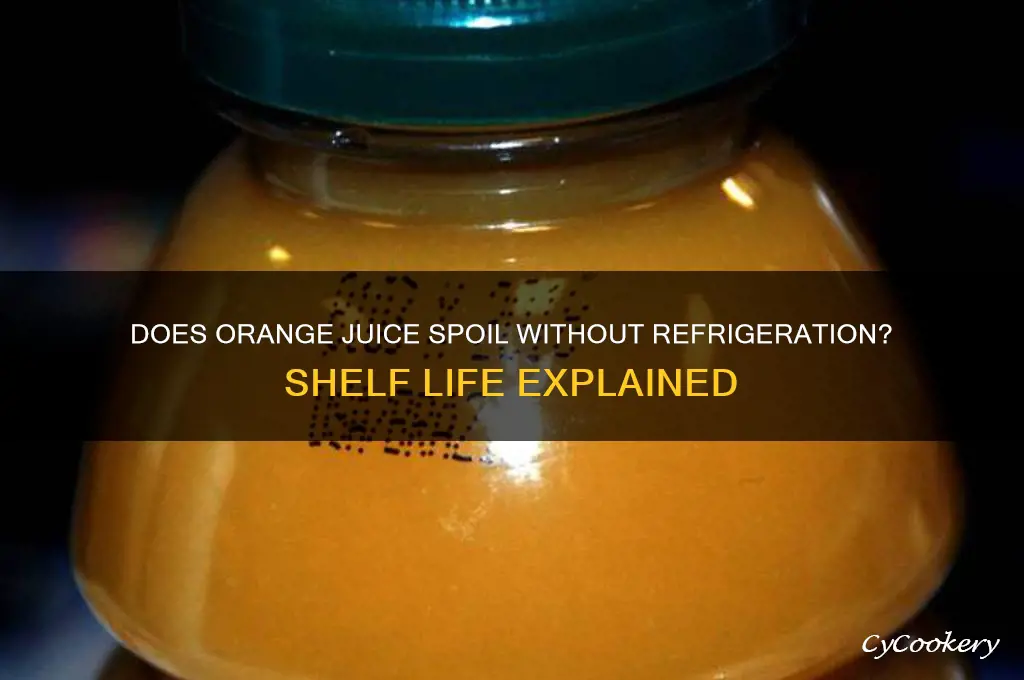 can orange juice go bad if it