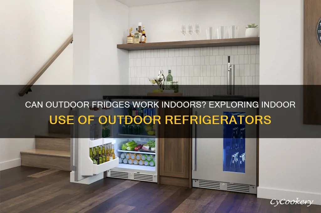 can outdoor refrigerators be used inside