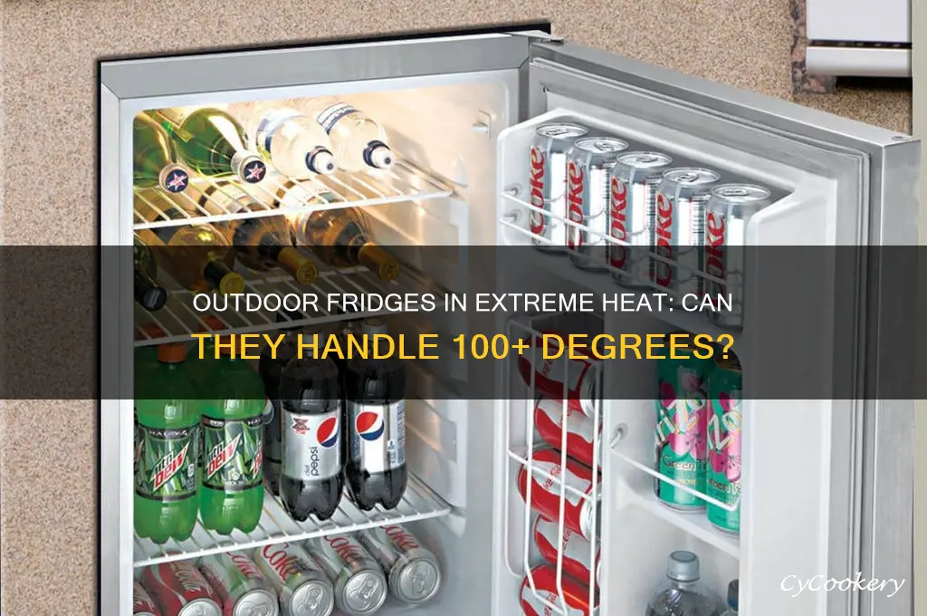 can outside refrigerators withstand 100 plus degree weather