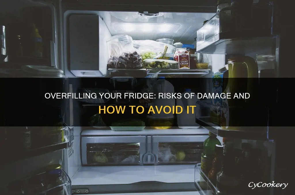 can overfilling a refrigerator break it