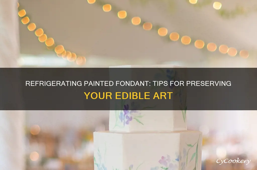 can painted fondant be refrigerated