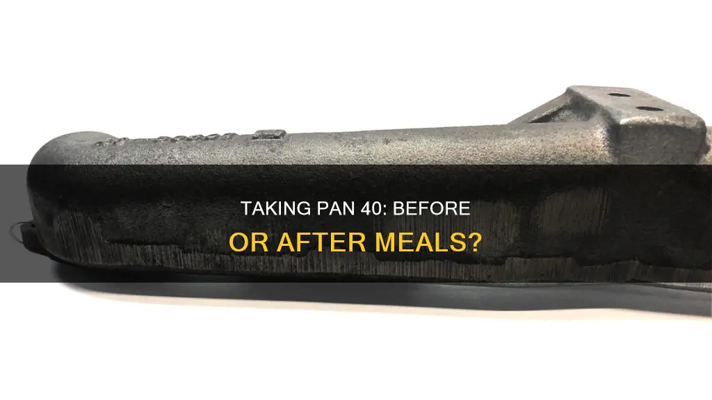can pan 40 be taken after food
