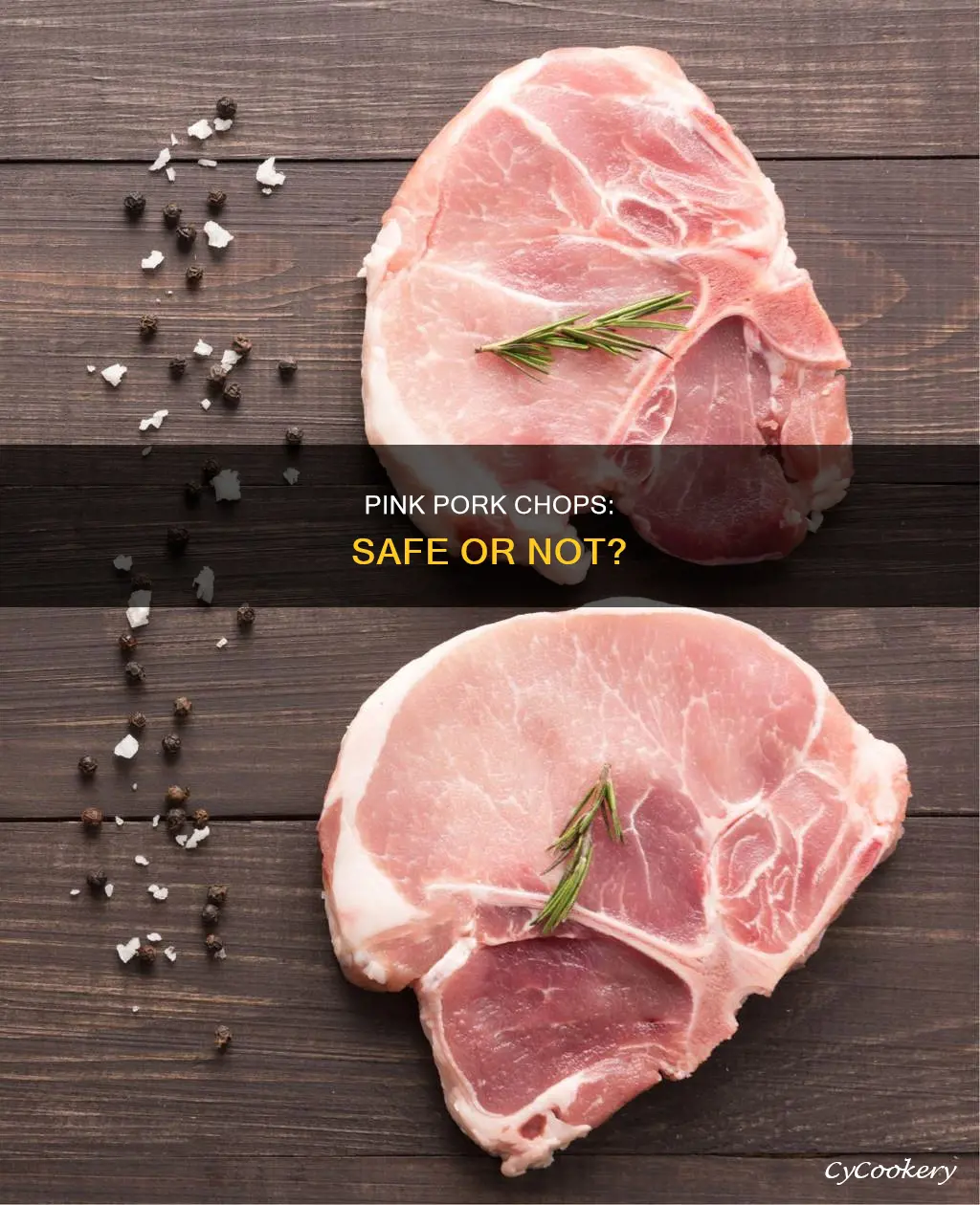 can pan cooked pork chops be pink in center