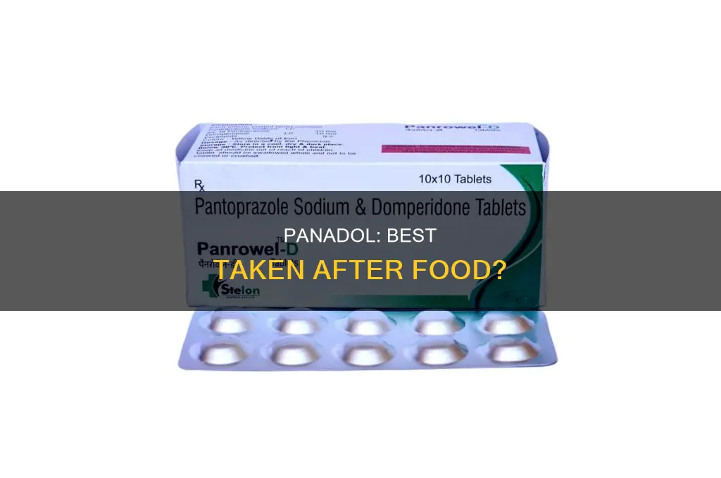 can pan d be taken after food