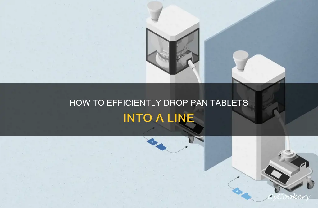 can pan tablets be dropped into line