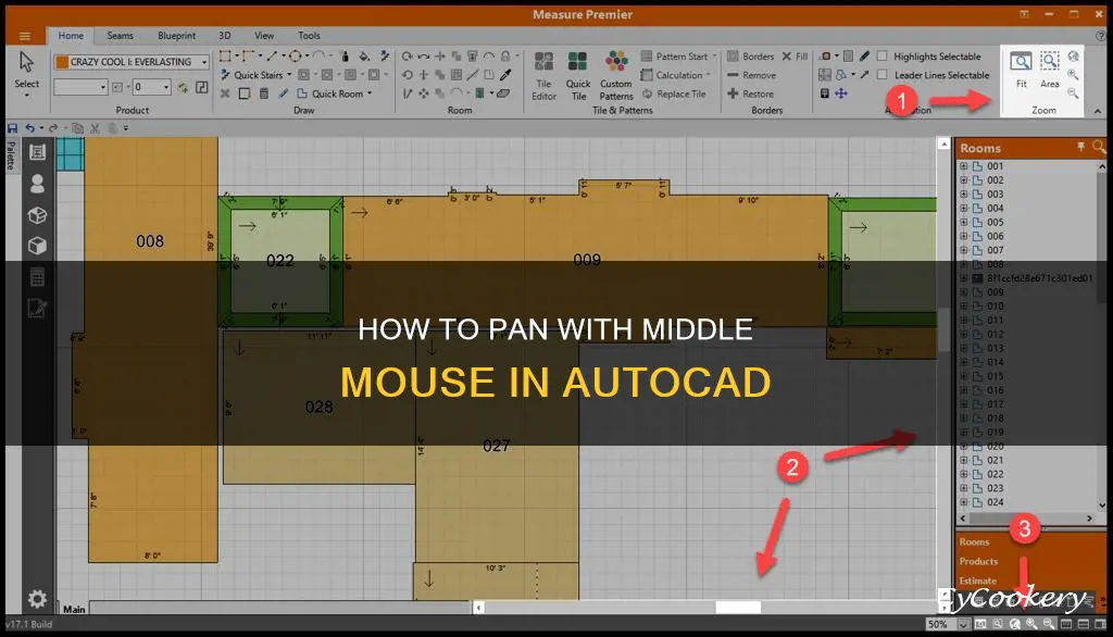 can pan with middle mouse autocad