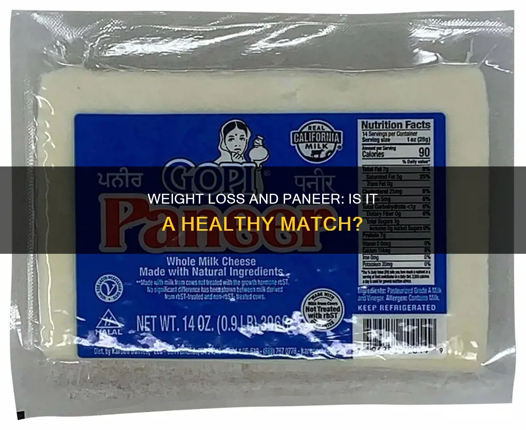 can paneer be eaten during weight loss