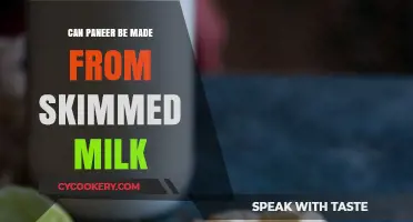 Making Paneer: Skimmed Milk Possibilities