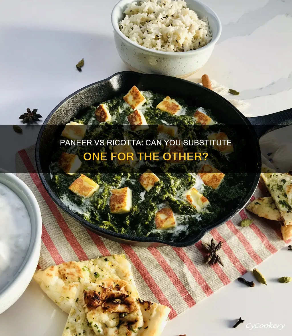 can paneer substitute for ricotta