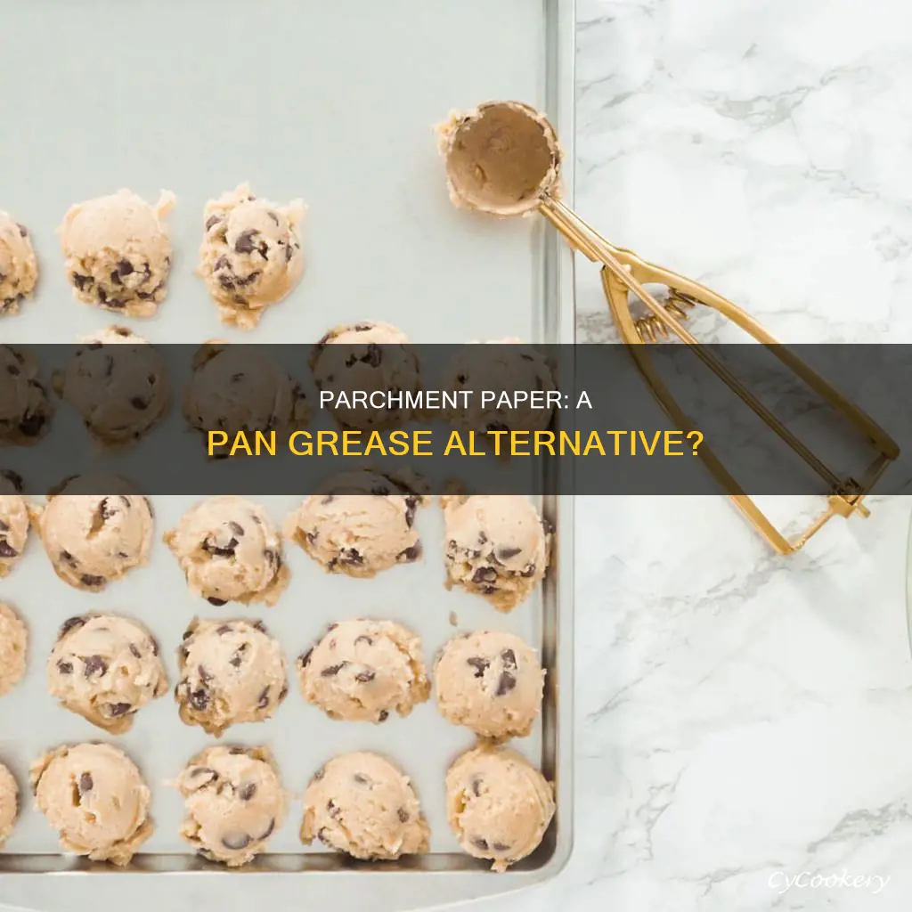 can parchment paper be used instead of greasing a pan